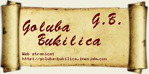 Goluba Bukilica vizit kartica